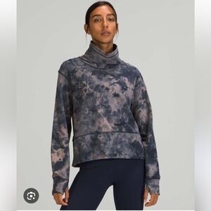 Lululemon Ready to Rulu Pullover Diamond Dye Lunar Rock True Navy